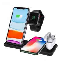 15W Qi Wireless Charger For iPhone 11 Pro X XS MAX XR Fast Wireless Charging 4 in 1 Stand For Airpods Pro Apple Watch 5 4 3 2 1