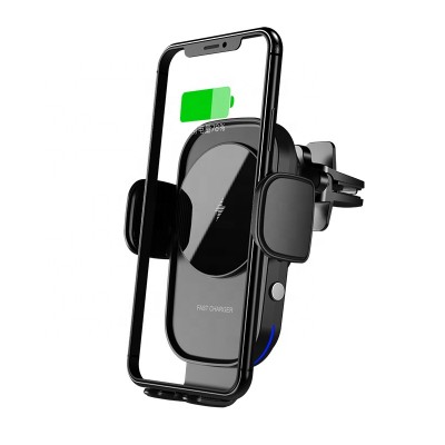 Qi Wireless Charger Phone Holder 15w 2020 New Product Wholesale Car Mount Wireless Fast Charger for Samsung For Iphone