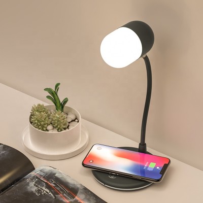 High Quality 2019 Muti-functional Wireless Charger Touch Control Led Light Lamp Music Bluetooth Speaker